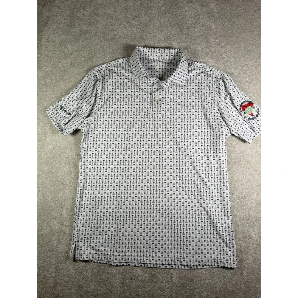 Rhoback Golf Polo Men L South Carolina Palmetto State House Performance Shirt **
